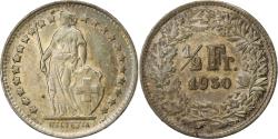 World Coins - Switzerland, 1/2 Franc, 1950, Bern, Silver, , KM:23