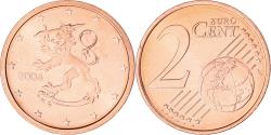 World Coins - Finland, 2 Euro Cent, 2004, Vantaa, , Copper Plated Steel, KM:99