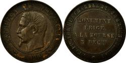 World Coins - Coin, France, 10 Centimes, 1854, Lille, , Bronze, KM:M25, Gadoury:251