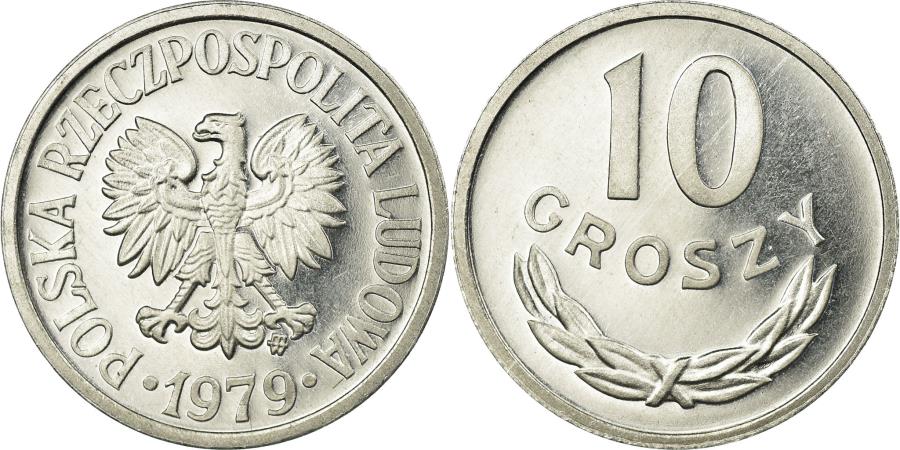 Poland 1979-20 Groszy Aluminum Coin Eagle with wings open