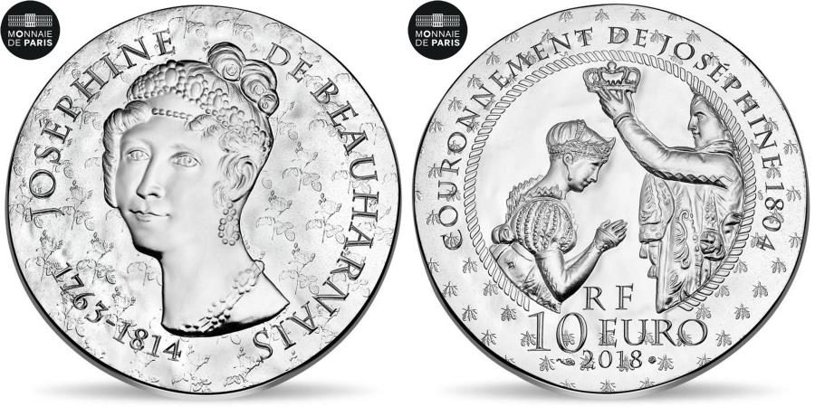 France, Monnaie de Paris, 10 Euro, Joséphine de Beauharnais, 2018,