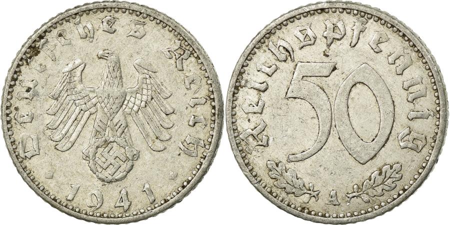 World Coins - Coin, GERMANY, THIRD REICH, 50 Reichspfennig, 1941, Berlin, , Aluminum