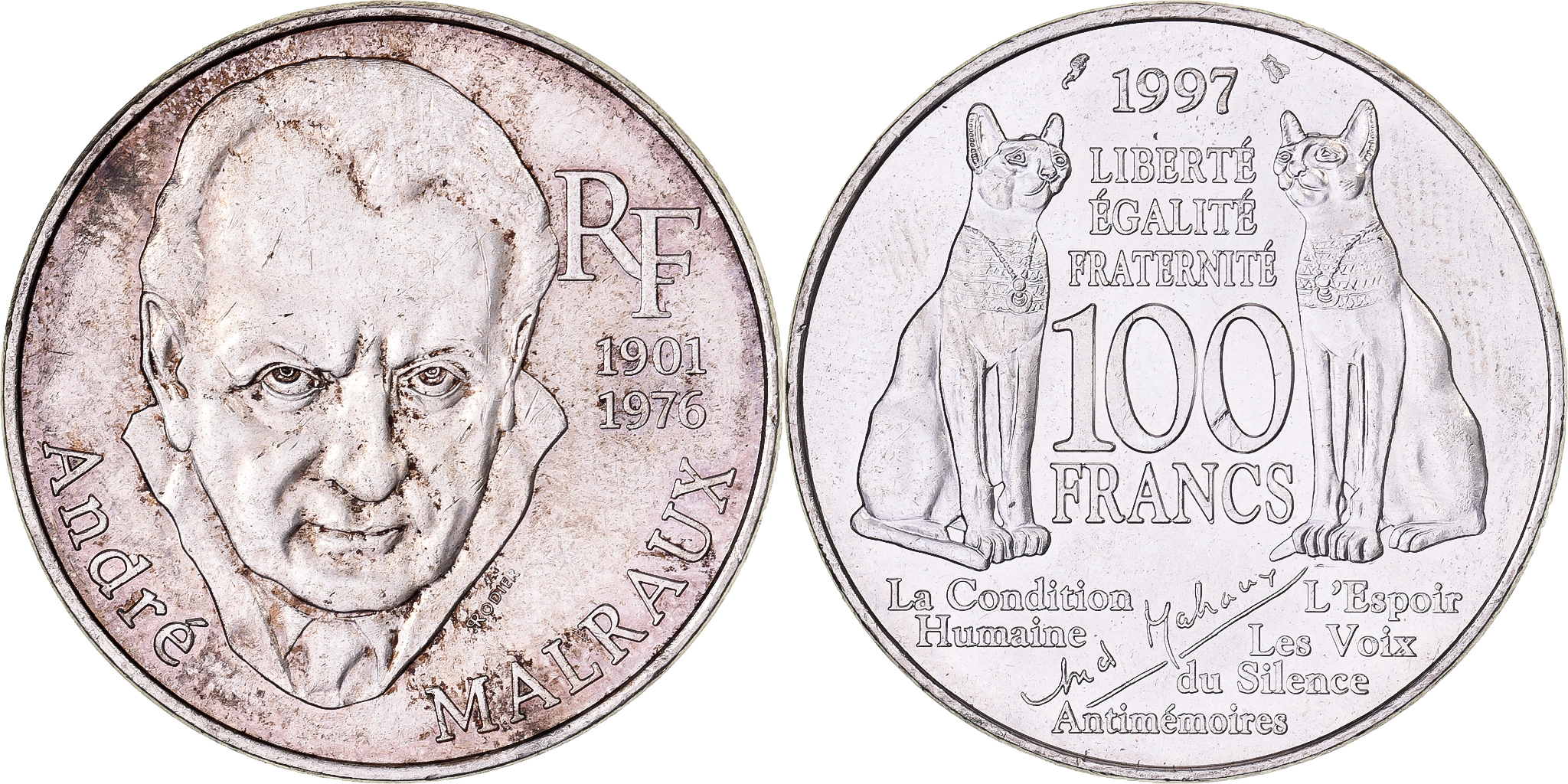 MONNAIE DE PARIS 1997年 10フラン 1.5ユーロ 銀貨 MONNAIE DE PARIS 1997年 10フラン 1.5ユーロ 銀貨 MONNAIE DE