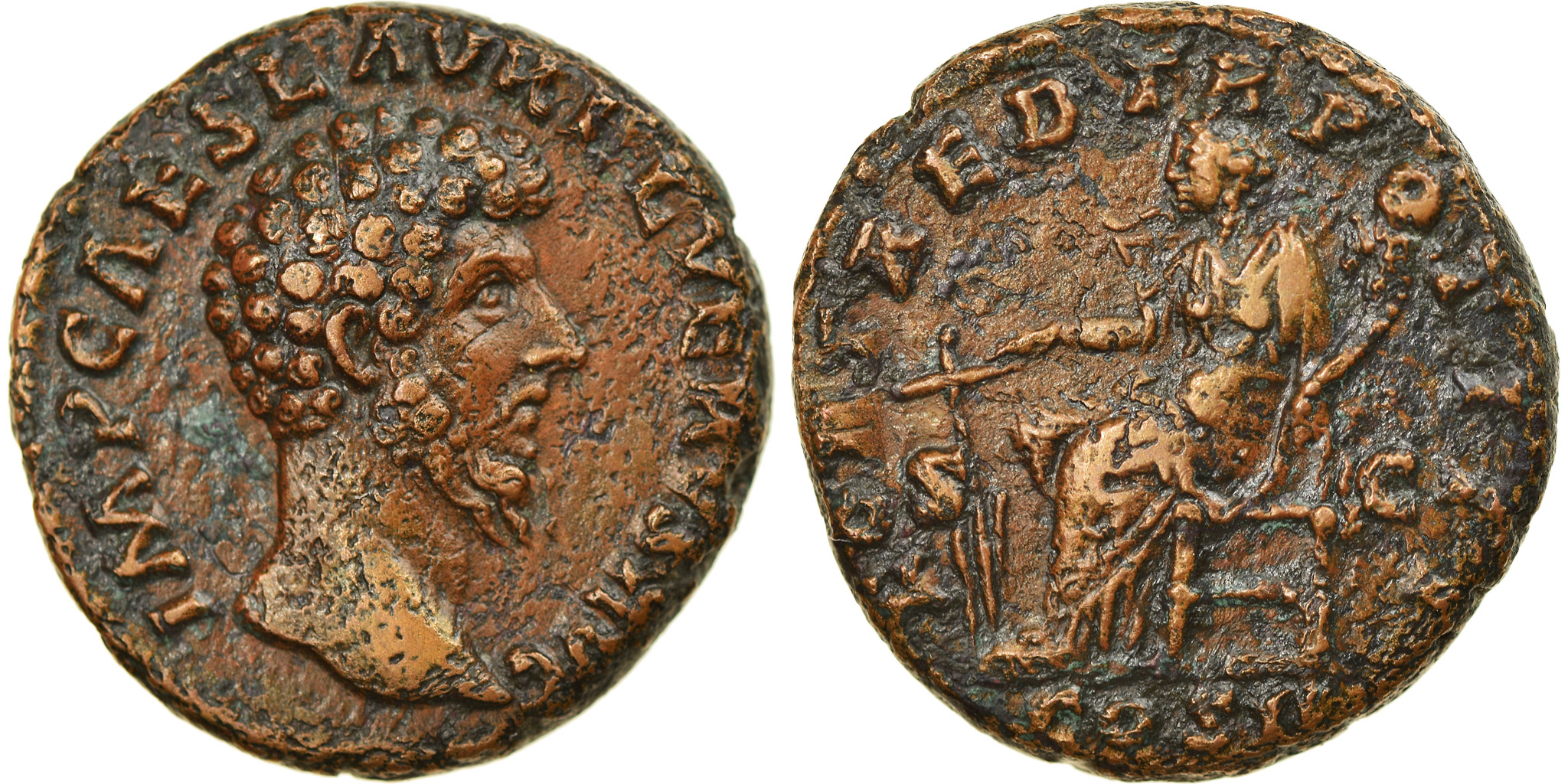 Coin, Lucius Verus, As, 163, Rome, , Bronze, RIC:1351corr. | Roman