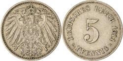 World Coins - Coin, GERMANY - EMPIRE, Wilhelm II, 5 Pfennig, 1911, Karlsruhe,