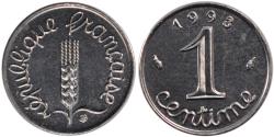 World Coins - Coin, France, Épi, Centime, 1993, , Stainless Steel, Gadoury:91