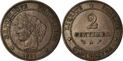 World Coins - Coin, France, Cérès, 2 Centimes, 1891, Paris, , Bronze, KM:827.1