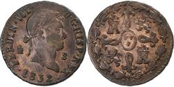 World Coins - Spain, Ferdinand VII, 2 Maravedis, 1832, Segovia, Copper,