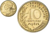 World Coins - Coin, France, Marianne, 10 Centimes, 1962, Paris, ESSAI,