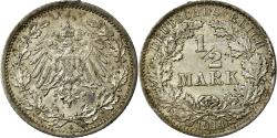 World Coins - Coin, GERMANY - EMPIRE, 1/2 Mark, 1914, Berlin, , Silver