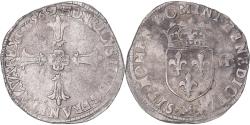 World Coins - Coin, France, Henri IV, 1/4 d'écu à la croix feuillue de face, 1596, Toulouse