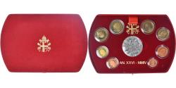 World Coins - Vatican, 1 Cent to 2 Euro, Set 8 monnaies Euro-1 Médaille .BE, 2004 - Anno