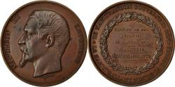 World Coins - Algeria, Medal, Napoléon III, Chemins de Fer Décrétés, 1857, Bovy
