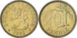 World Coins - Coin, Finland, 20 Pennia, 1982