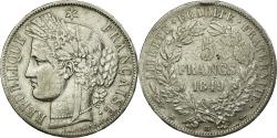 World Coins - Coin, France, Cérès, 5 Francs, 1849, Strasbourg, , Silver, KM:761.2