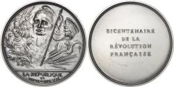 World Coins - France, Medal, Révolution Française, La République, History, 1989, Maillart