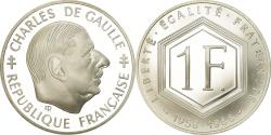 World Coins - Coin, France, Charles de Gaulle, Franc, 1988, Paris, Proof, , Silver