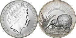 World Coins - New Zealand, 1 Dollar, 1 Oz, Rakiura Tokoeka, 2017, 1 Oz, Silver,