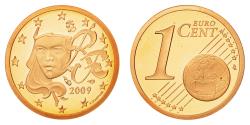 World Coins - France, Euro Cent, 2009, , Copper Plated Steel, KM:1282