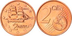 World Coins - Greece, 2 Euro Cent, 2005, Athens, , Copper Plated Steel, KM:182