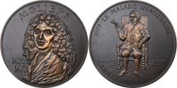 World Coins - France, Medal, Jean-Baptiste Poquelin Molière - Le Malade imaginaire, 1973