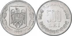 World Coins - Romania, 500 Lei, 1999, Aluminum, , KM:145