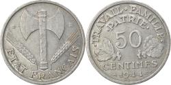 World Coins - Coin, France, Bazor, 50 Centimes, 1944, Beaumont - Le Roger,