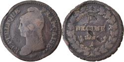 World Coins - Coin, France, Dupré, Decime, AN 5, Paris, Modification du 2 décimes,
