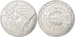 World Coins - France, 10 Euro, Pays de la Loire, 2010, Silver, , KM:1665