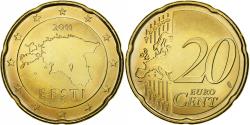 World Coins - Estonia, 20 Euro Cent, 2011, Vantaa, Nordic gold, , KM:65