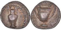 Ancient Coins - Coin, Cilicia, Obol, 400-380 BC, Nagidos, AU(50-53), Silver