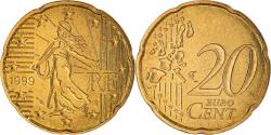 World Coins - France, 20 Euro Cent, 1999, Paris, BU, , Brass, KM:1286