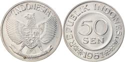 World Coins - Coin, Indonesia, 50 Sen, 1961, , Aluminum, KM:14