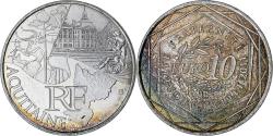 World Coins - France, 10 Euro, Aquitaine, 2011, Paris, , Silver, KM:1727