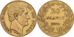 World Coins - Belgium, Leopold I, 20 Francs, 20 Frank, 1865, Brussels, Gold, , KM:23