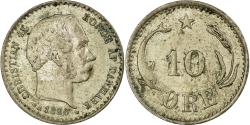 World Coins - Coin, Denmark, Christian IX, 10 Öre, 1886, Copenhagen, , Silver