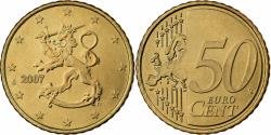 World Coins - Finland, 50 Euro Cent, 2007, Vantaa, Nordic gold,
