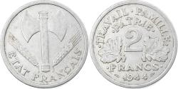 World Coins - France, Bazor, 2 Francs, 1944, Beaumont - Le Roger, , Aluminum