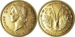 World Coins - Coin, French West Africa, 25 Francs, 1956, Paris, ESSAI,
