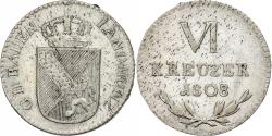 World Coins - Grand Duchy of Baden, Karl Friedrich, 6 Kreuzer, 1808, Billon, , KM:140