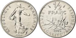 World Coins - France, 1/2 Franc, Semeuse, 1980, MDP, série FDC, Nickel,