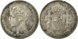 World Coins - Coin, Spain, Alfonso XIII, Peseta, 1900, Madrid, , Silver, KM:706