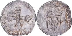 World Coins - France, Henri III, 1/4 Ecu, Uncertain date, Uncertain mint, Silver,