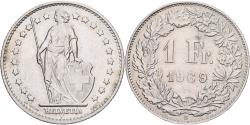 World Coins - Switzerland, 1 Franc, Helvetia, 1969, Berne, Cupronickel, , KM:24
