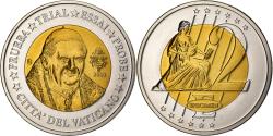 World Coins - Vatican, Medal, 2 E, Essai-Trial Benoit XVI, 2008, Bi-Metallic,