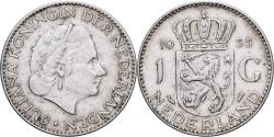 World Coins - Netherlands, Juliana, Gulden, 1955, Silver, , KM:184