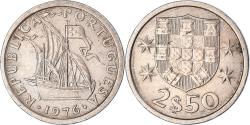 World Coins - Coin, Portugal, 2.50 Escudo Convertivel, 1976