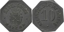 World Coins - Germany, Stadt Regensburg, 10 Pfennig, Undated (1917), , Zinc