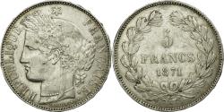 World Coins - Coin, France, Cérès, 5 Francs, 1871, Bordeaux, , Silver, KM:818.2