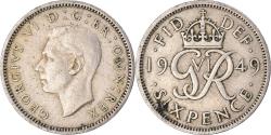 World Coins - Coin, Great Britain, 6 Pence, 1949